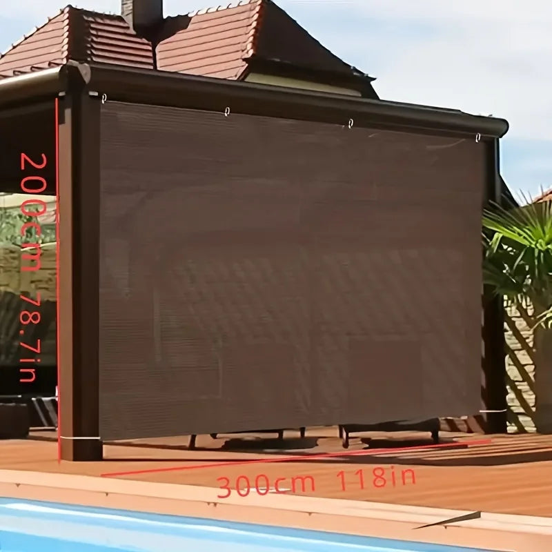 Outdoor Sun Shade Net – Brown HDPE UV Canopy | Multi-Size