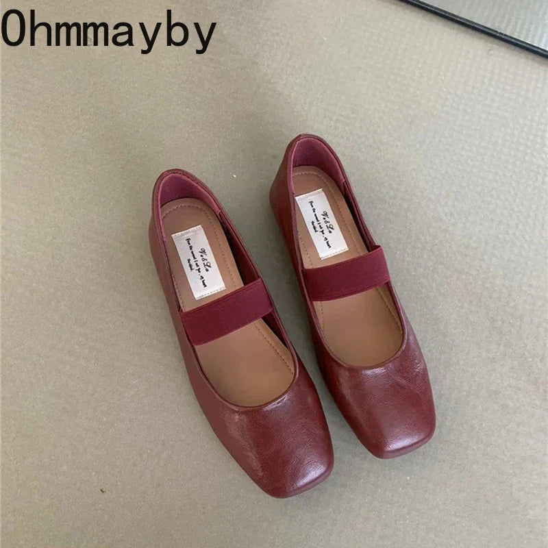 Square Toe Women's Ballet Flats – Soft Sole Ballerina Shoes