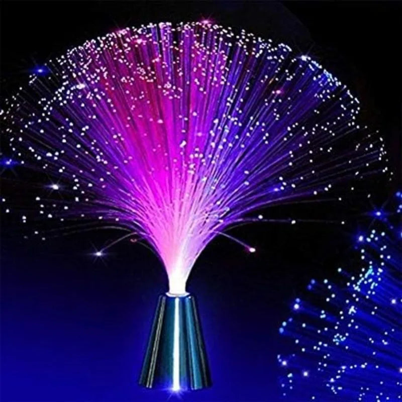 Color Changing LED Fibre Optic Night Light Lamp – Home Decor