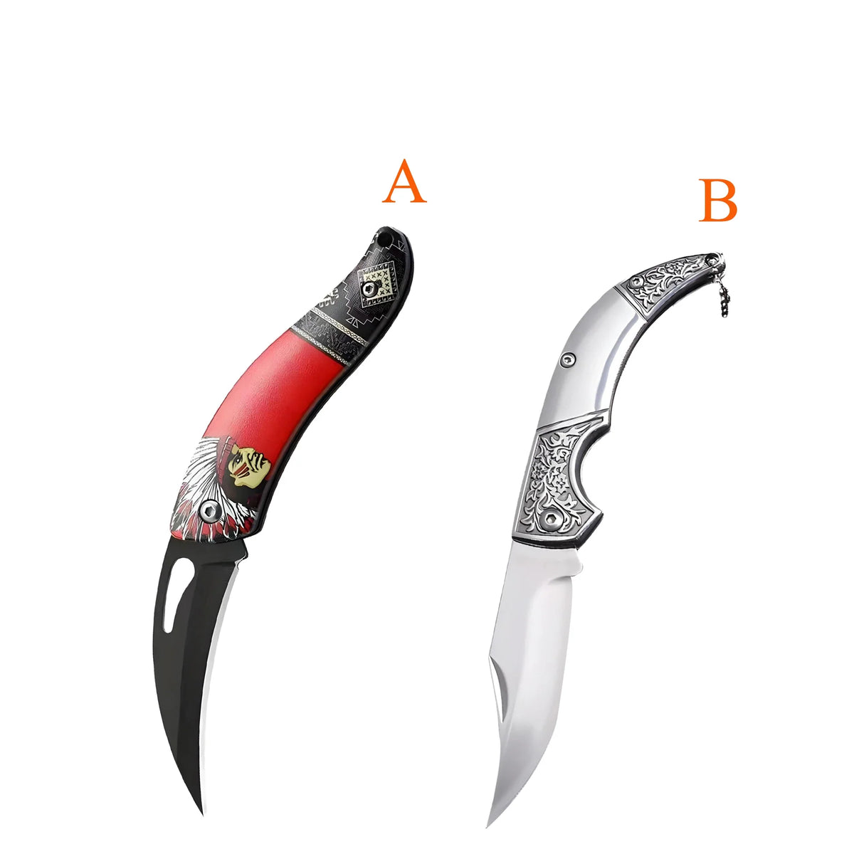 Folding Paring Knife Stainless Steel – Portable Kitchen Knife