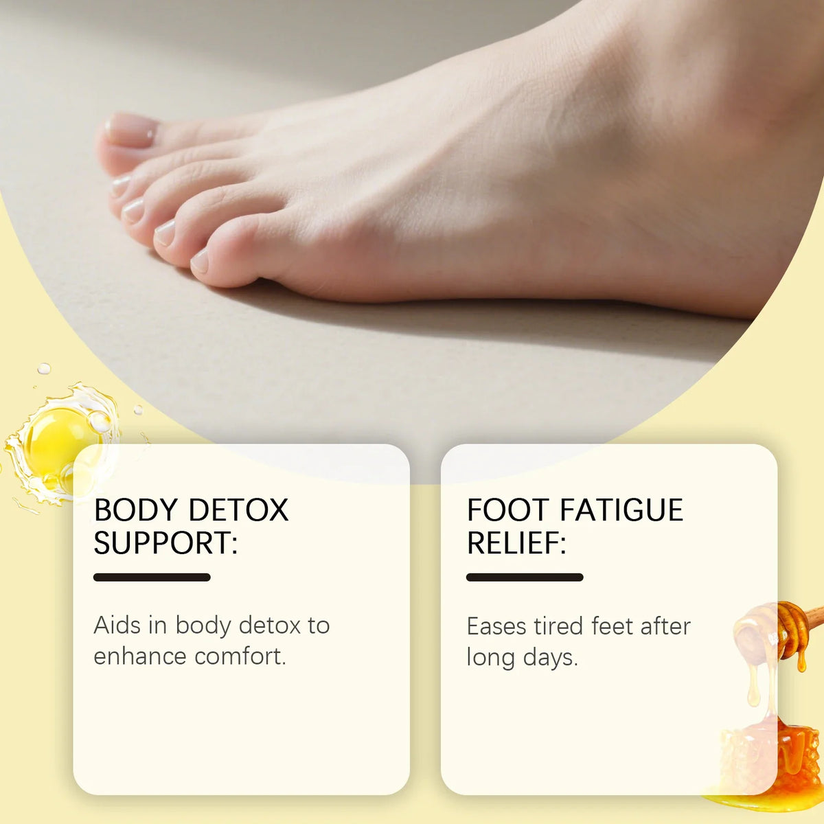 Bee Venom & Ginger Foot Patches – Moisturizing Foot Care