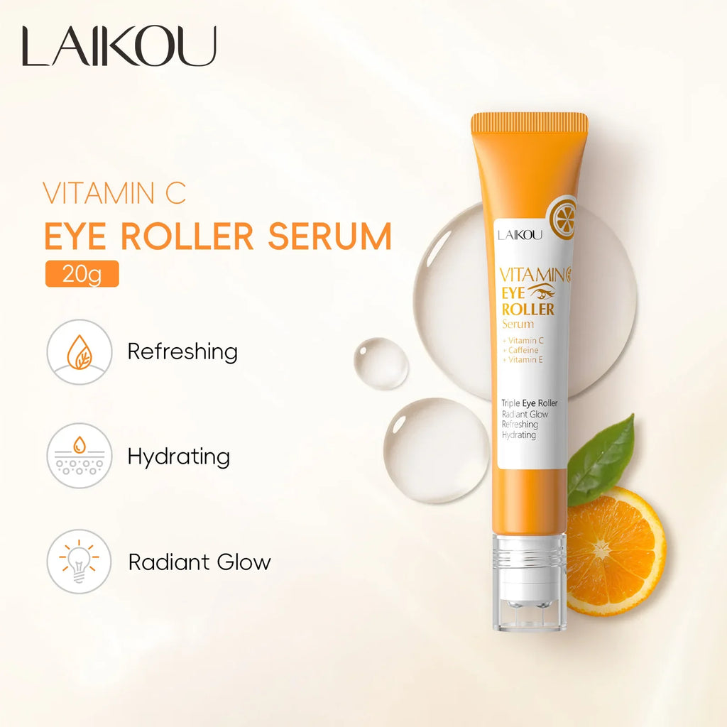LAIKOU Vitamin C Eye Serum Roller 20ml – Brighten & Hydrate