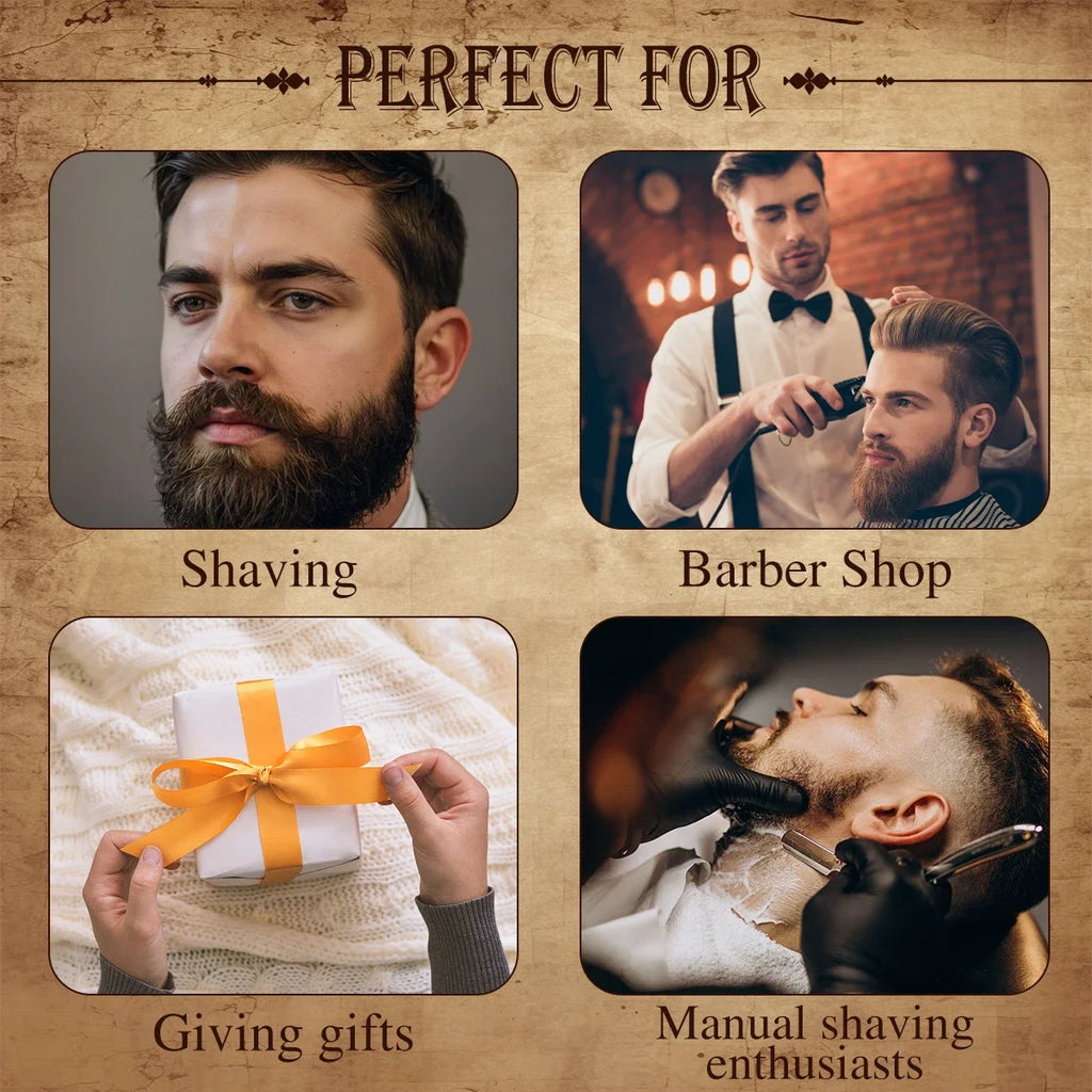 Vintage Folding Straight Razor | Wooden Handle Shaving Knife