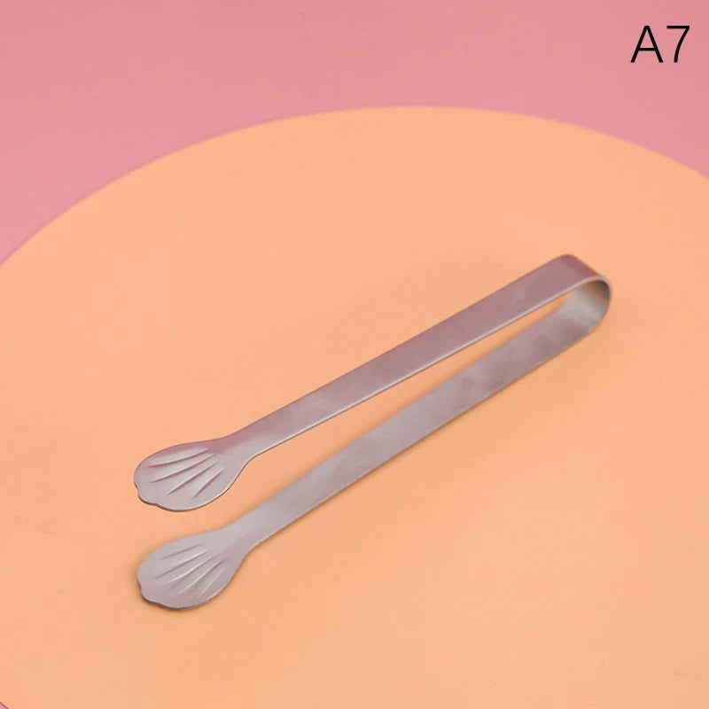 Stainless Steel Mini Food Clips – Sugar Cube & Dessert Tongs