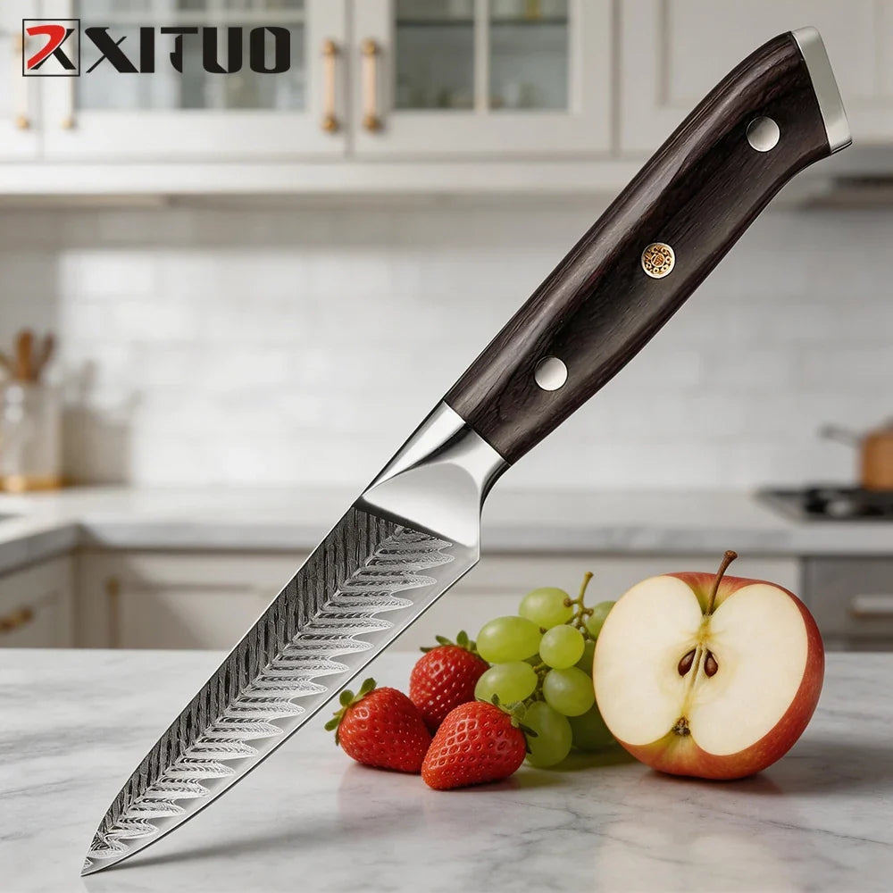 XITUO 3.5" Paring Knife – Sharp 5Cr15Mov Steel Fruit Knife