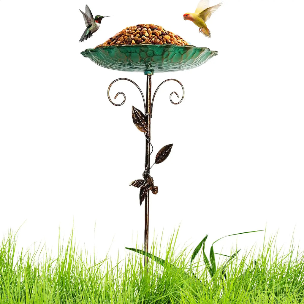 Upright Bird Bathing Tub Rust-proof Sturdy Durable Vintage Metal