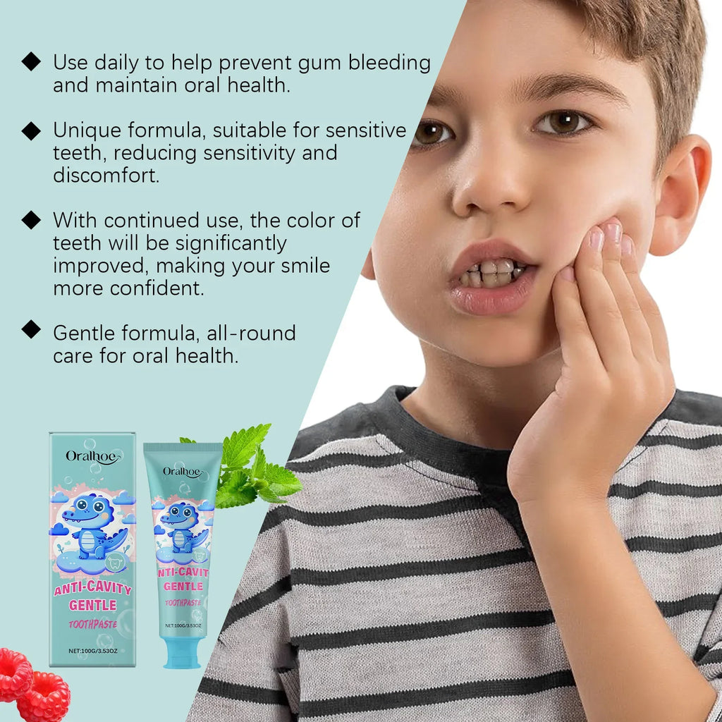 ORALHOE Kids Mint Toothpaste – Fresh Breath & Cavity Defense 100g