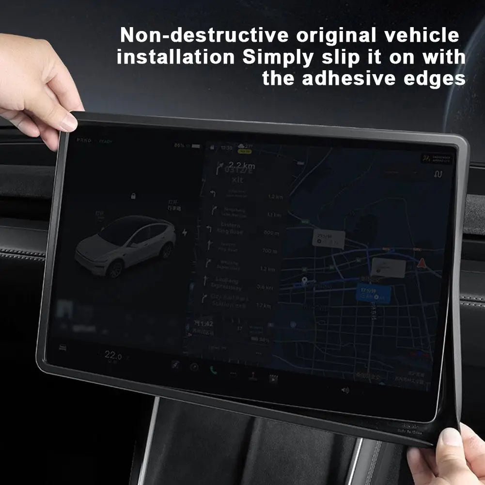 16" Silicone Screen Protector Frame for Tesla Model Y 2026