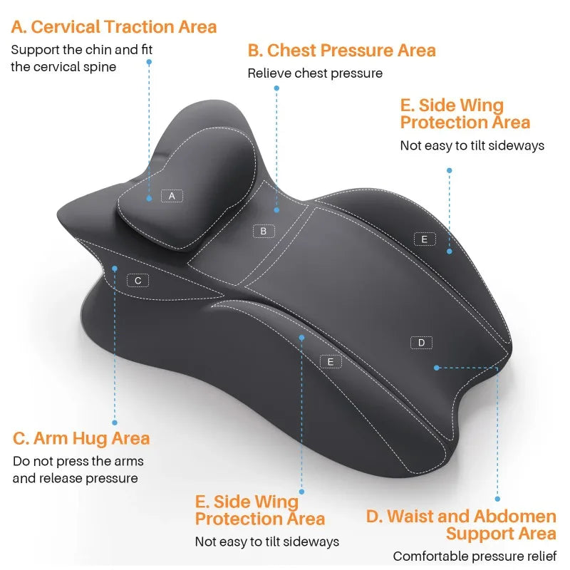 Memory Foam Wedge Pillow – Multi-Position Ergonomic Body Support