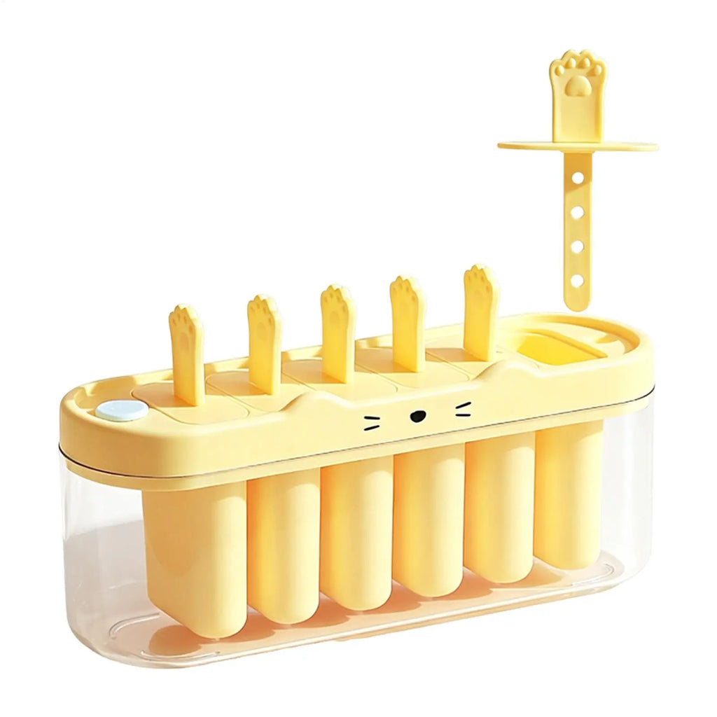 6-Cavity Ice Pop Mold Maker – Non-Stick Popsicle Molds & Sticks