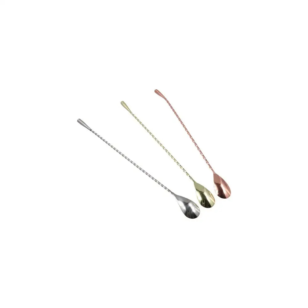 Spiral Cocktail Bar Spoon Stainless Steel 20/30/40cm Long Handle
