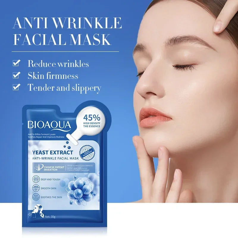 12-Pack Bifid Yeast Anti-Wrinkle Face Masks – Hydrating Sheet Mask