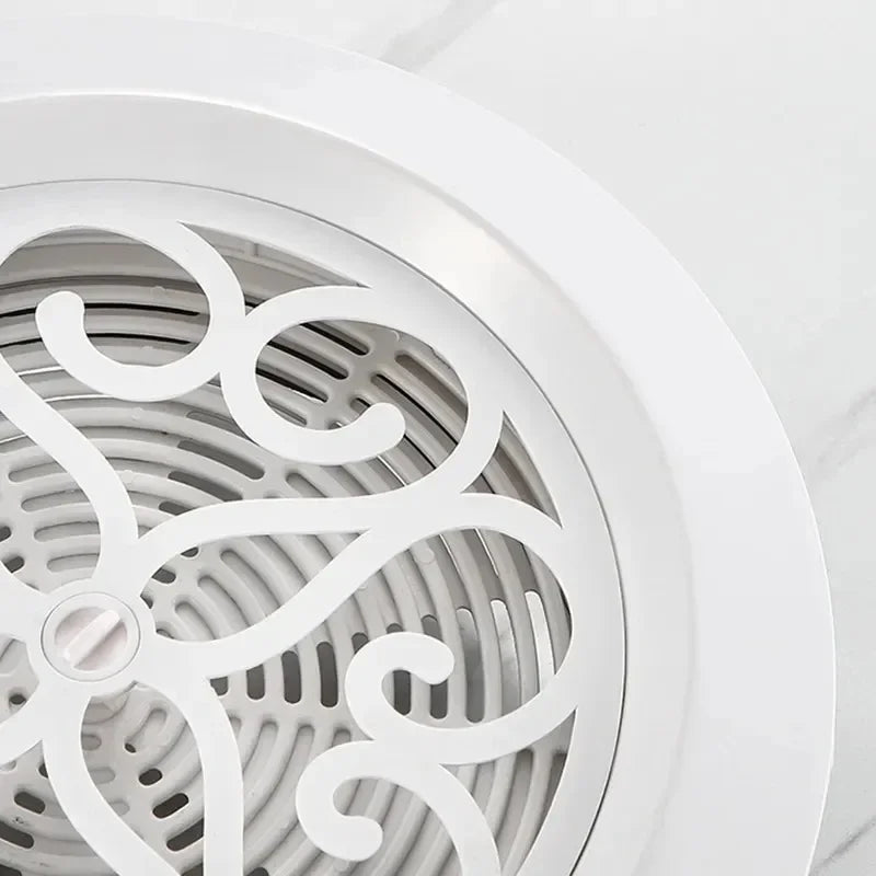 White Round Air Vent Grille Cover 75mm 100mm 125mm Adjustable