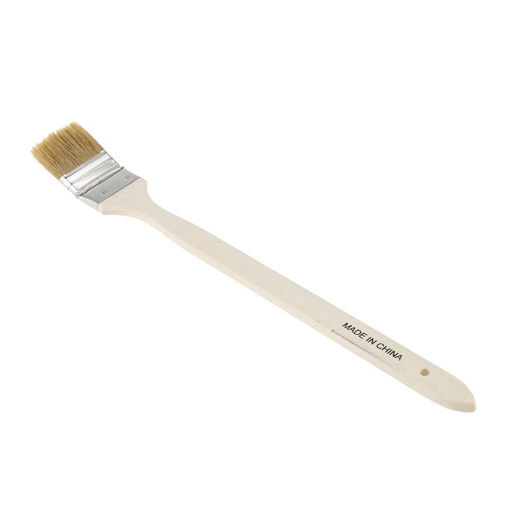 A36T- Wide Wooden Handle Metal Ferrule Faux Bristle Head Radiator