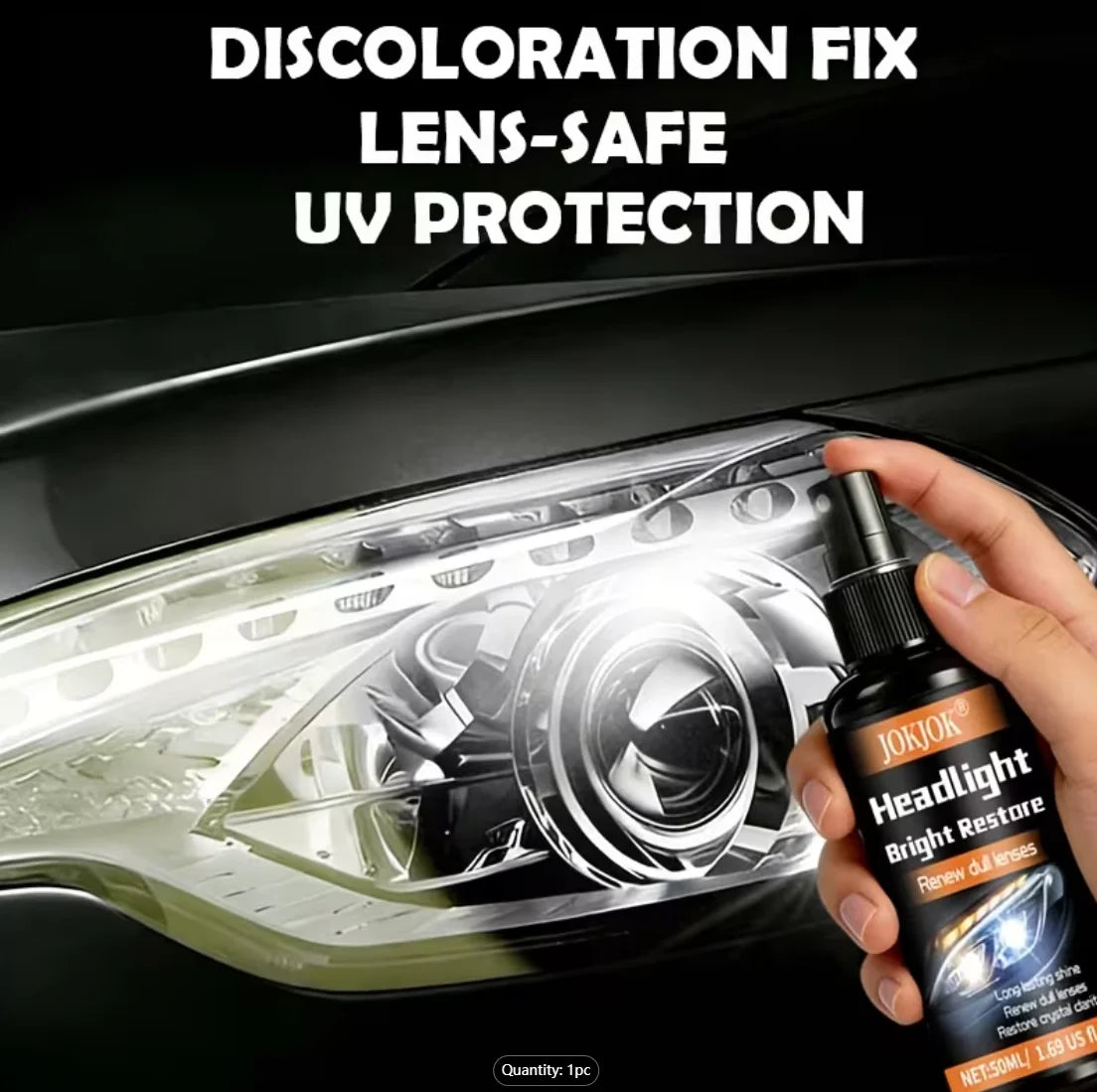 Headlight Restoration Spray – Remove Yellowing & Oxidation