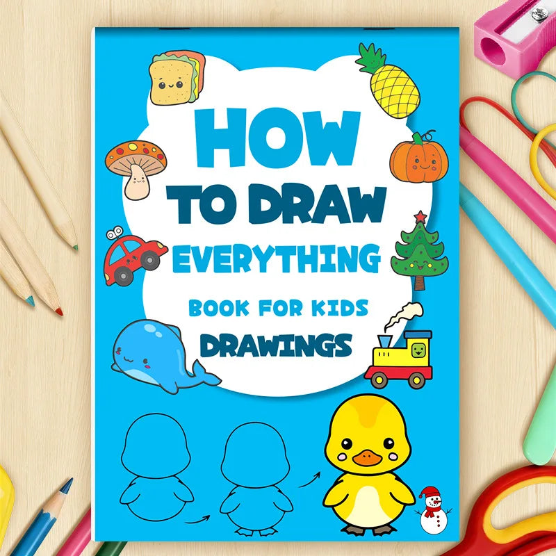 Art Learning Book Kids How Draw Everything Simple Steps Boost