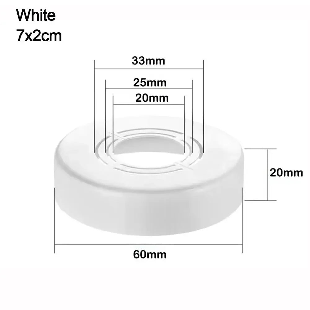 Water Pipe Connector Adjustable Wall Covers Shower Faucet Decorative