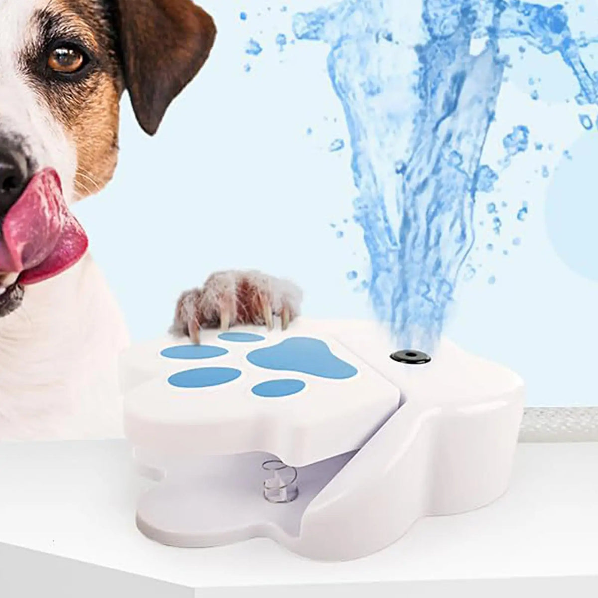 Step-On Dog Water Fountain – Paw-Activated Outdoor Pet Sprinkler