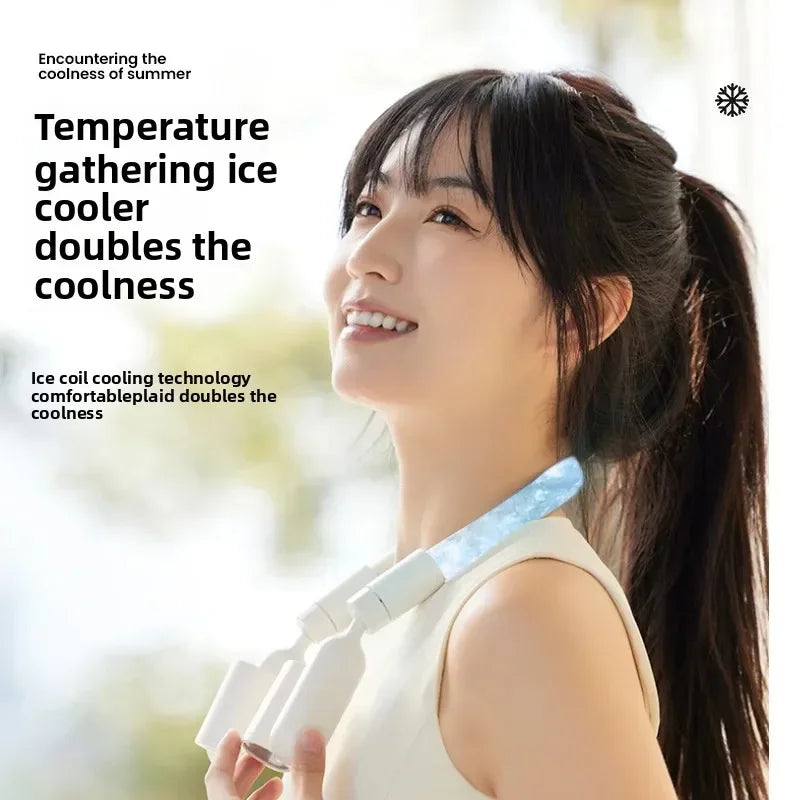 URGGU Foldable Neck Fan – USB Rechargeable Hands-Free Cooling