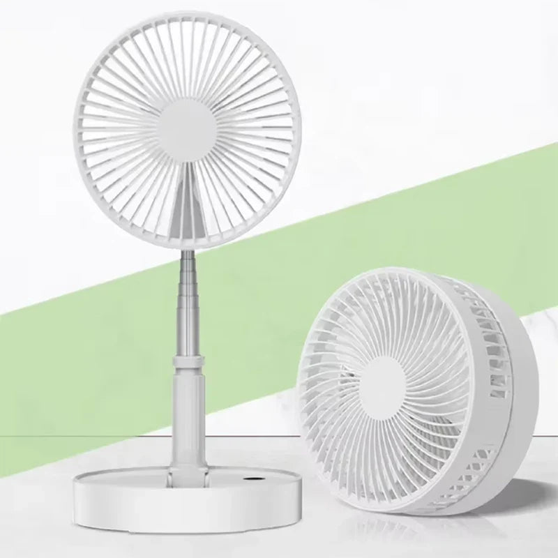 Mini Foldable Bladeless Rechargeable Fan – Adjustable Height