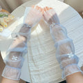 UV Ice Silk Arm Sleeves – Cooling Bow Fairy Style Sun Cover
