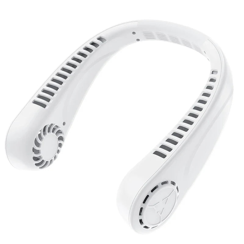 Bladeless Neck Fan | LED Display, 5-Speed, USB Rechargeable