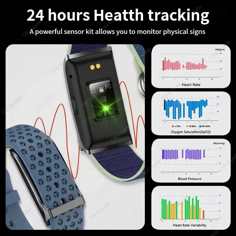 Ola Esporte No-Screen Smart Fitness Band | Heart Rate & Sleep Tracker