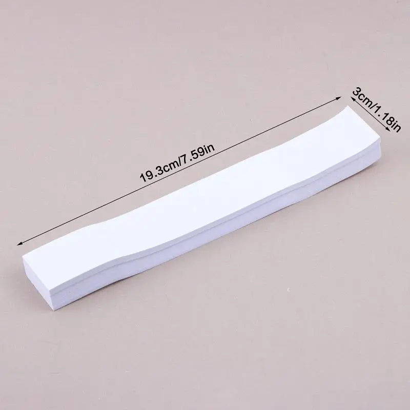 100 Self-Adhesive Cash Straps – White Money Band Wrappers