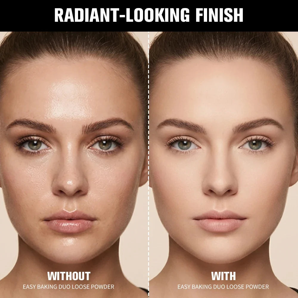 Loose Setting & Correcting Powder Duo with Brush | Oil Control