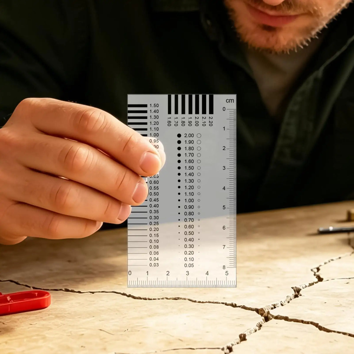 0.01mm Crack Width Gauge Card – Precision Defect Measurement Tool