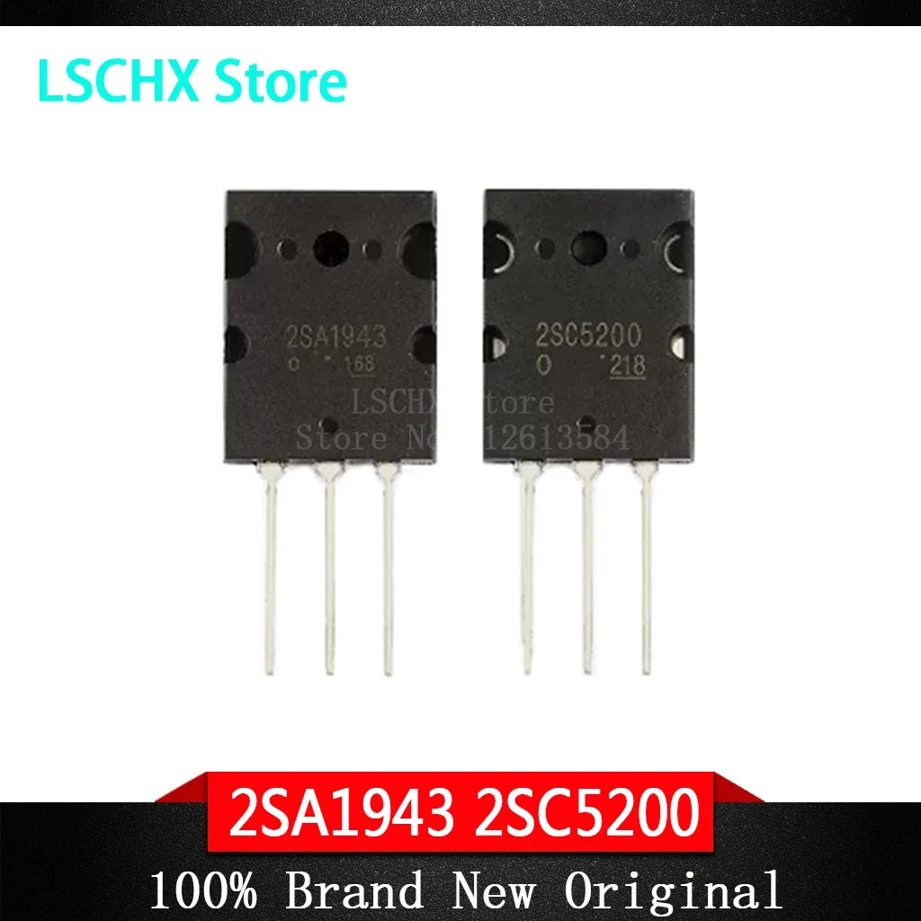 2SA1943 & 2SC5200 Power Transistors – 10PCS 5 Matched Pairs