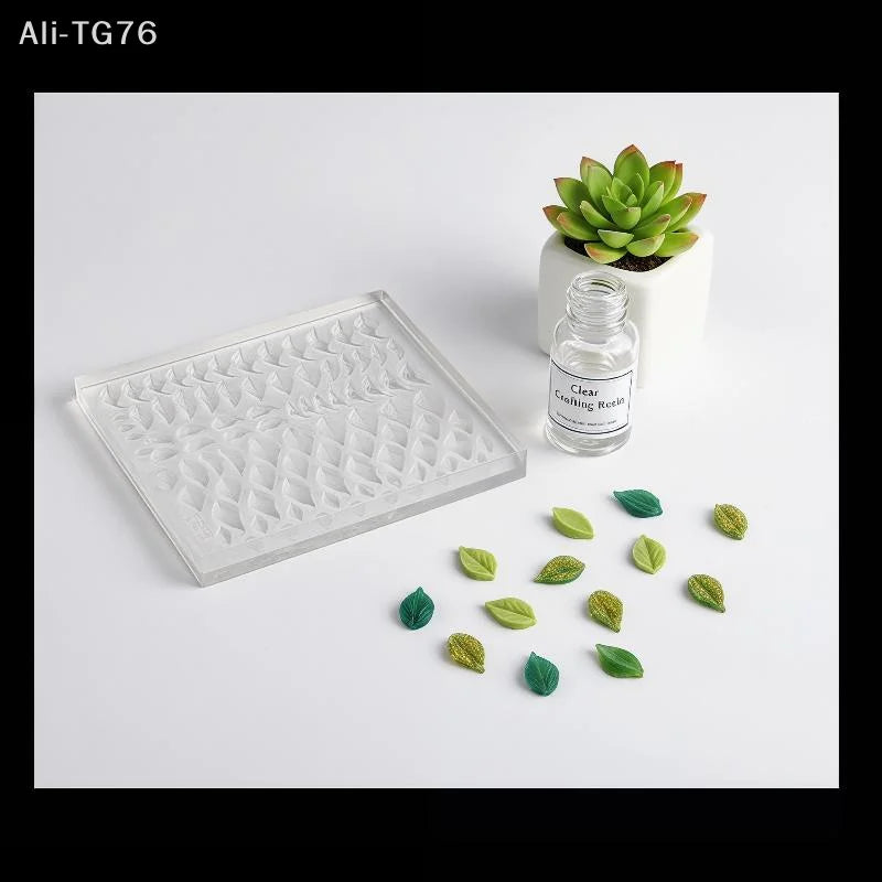 3D Miniature Leaf Silicone Mold – Polymer Clay & Resin Crafts