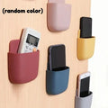 2pcWall Mounted Storage Box Mobile Phone Charging Holder Stand Rack