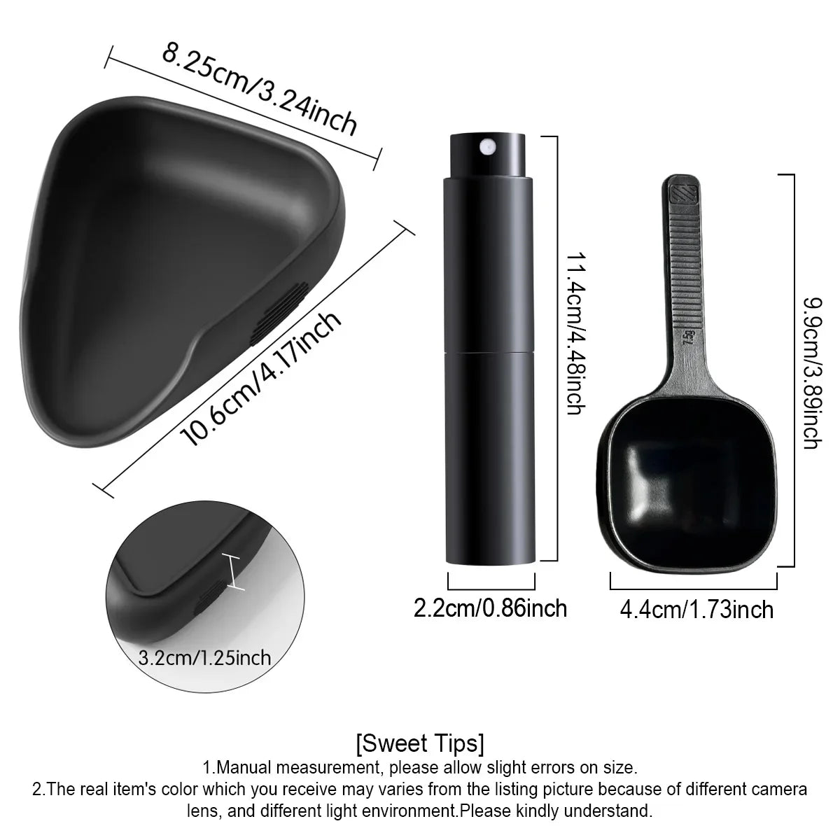 Silicone Coffee Bean Dosing Cup Sprayer Spoon Tea Spoons Stirrers