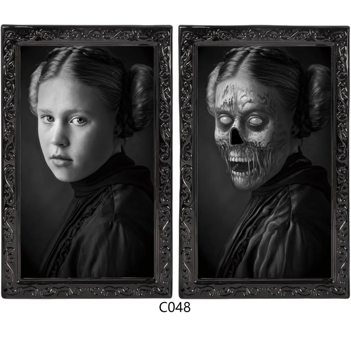 Halloween 3D Changing Face Portrait | Gothic Horror Wall Decor