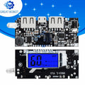 Dual USB Power Bank PCB Module 5V 1A 2.1A | 18650 DIY