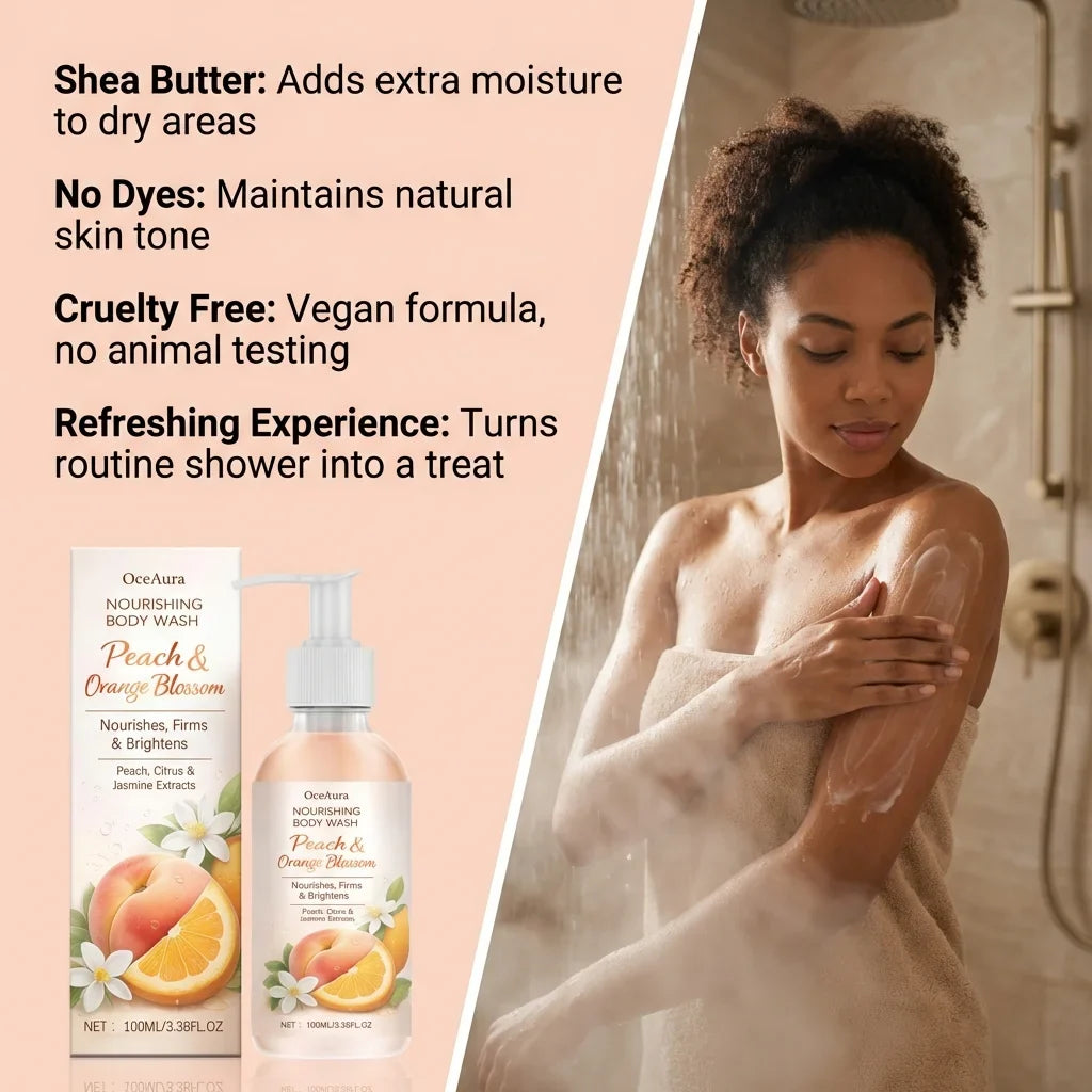 OceAura Hydrating Brightening Body Wash Shower Gel 100ml
