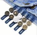 Metal Jeans Button Extenders – No-Sew Waist Buckle Kit 5/10 Pcs