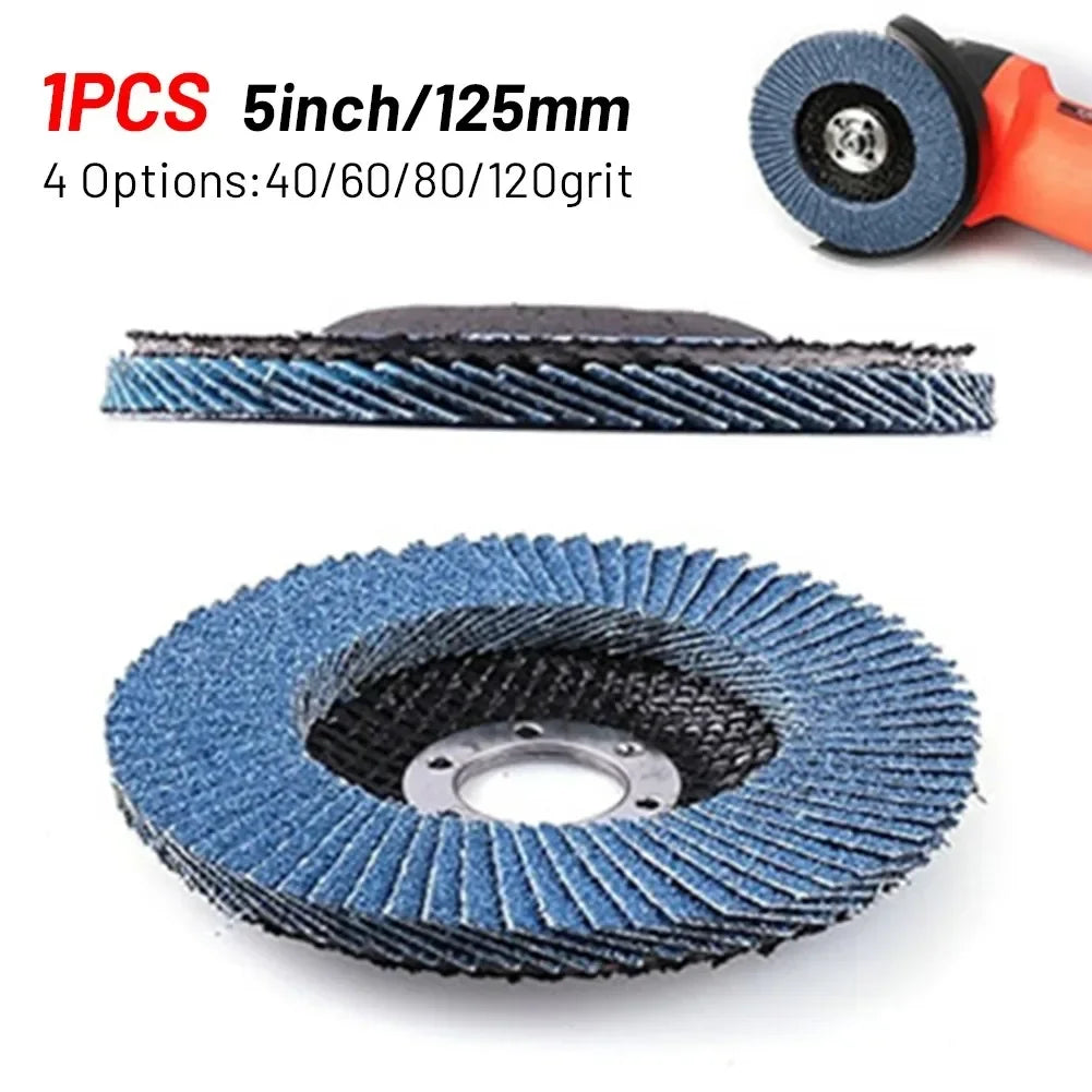 5" 125mm Zirconia Flap Sanding Discs – 40/60/80/120 Grit