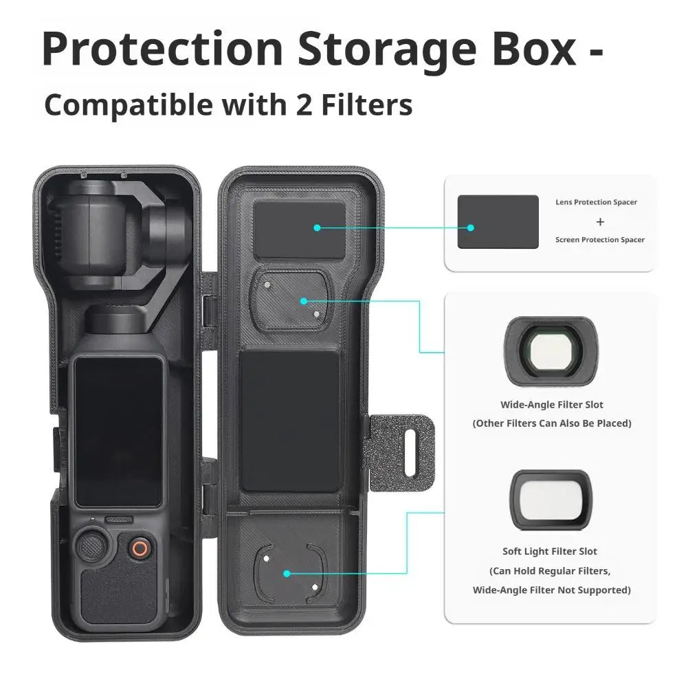 DJI Osmo Pocket 4 Protective Case – Flip Cover Storage Box