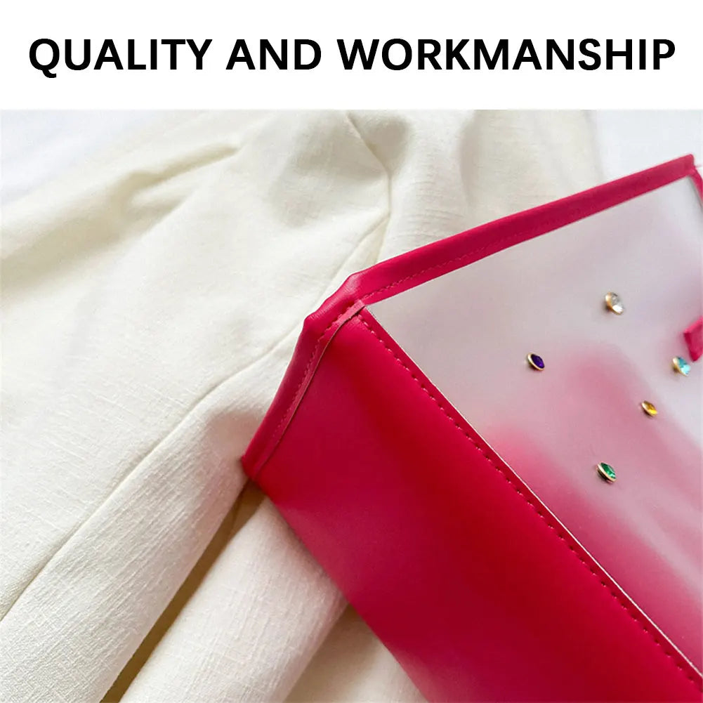Clear PVC Tote Bag – Large Waterproof Shoulder Bag for Women