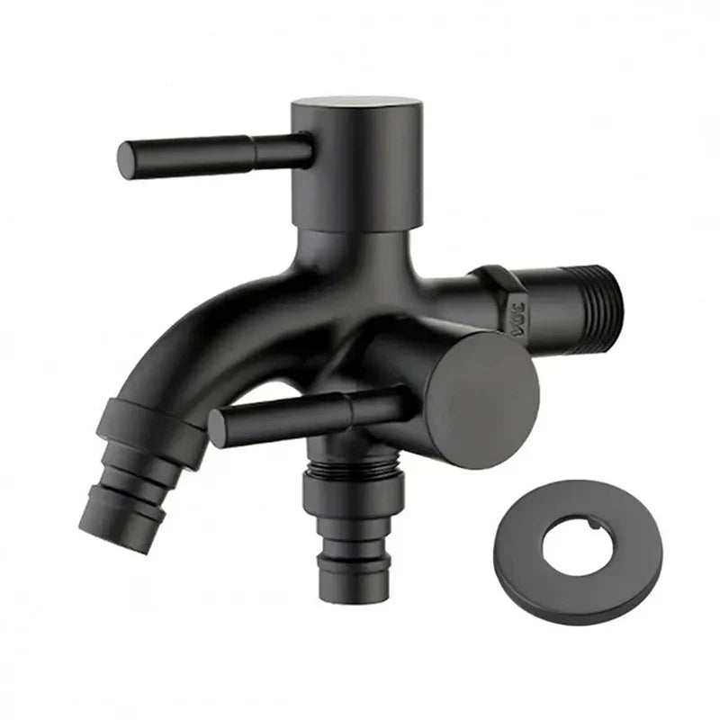 Multifunction Double-outlet Washing Machine Faucet 304 Stainless