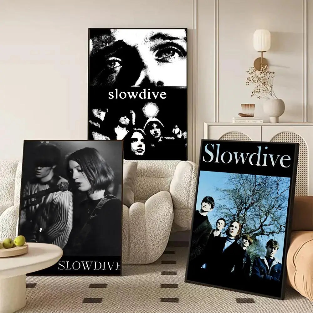 Slowdive Rock Band Poster Sticker – HD Wall Art Home Decor
