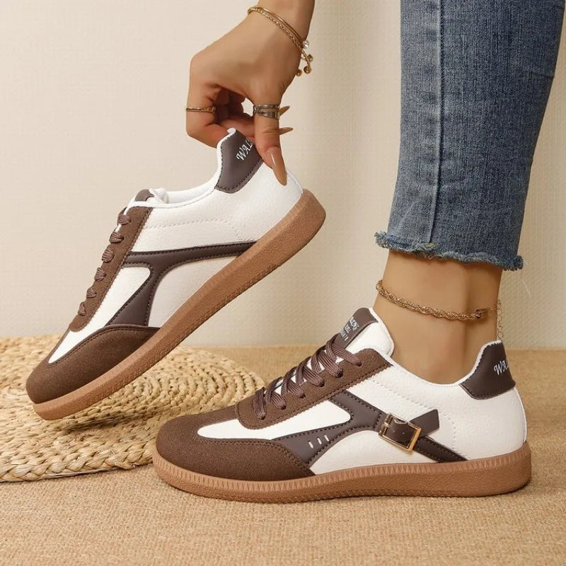 VKJF Women's Breathable Lace-Up Casual Sneakers | Fashion Shoes