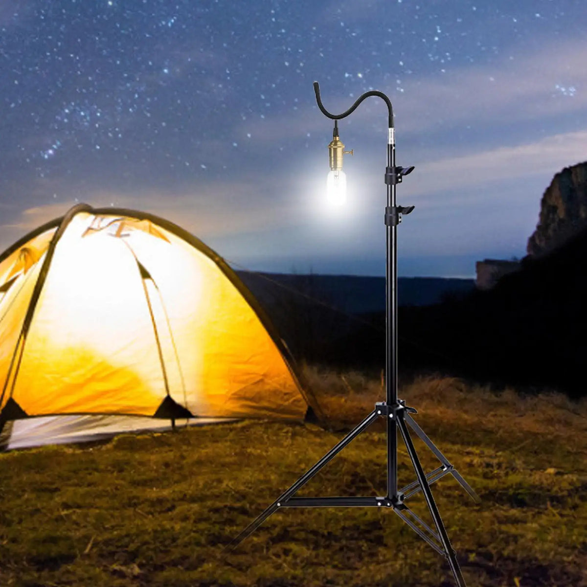 2M Titanium Alloy Tripod Stand – Adjustable Studio & Travel