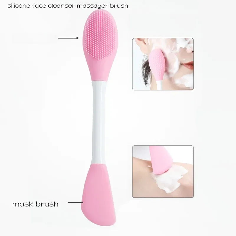 Silicone Double-Ended Face Mask Applicator Brush