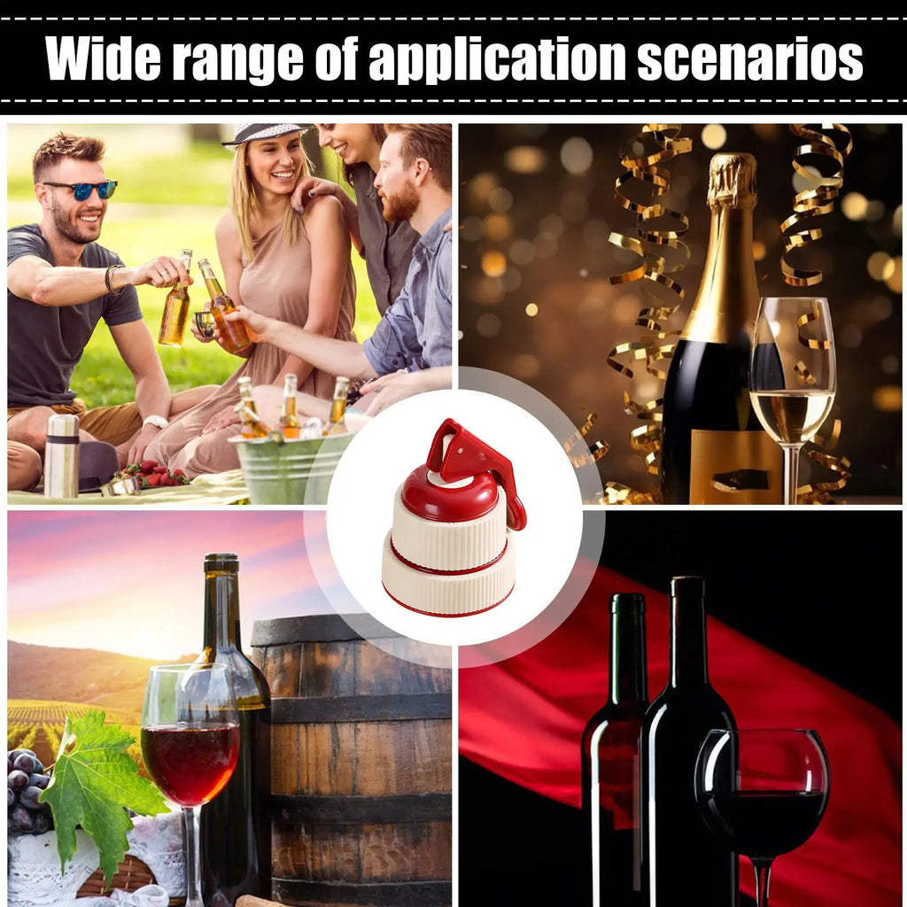 Wine Bottle Stopper with Time Scale – Airtight Beverage Preserver