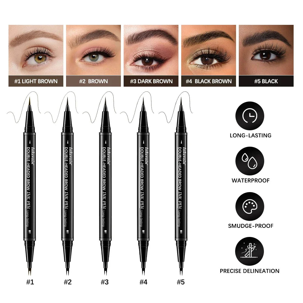 2-in-1 Waterproof Double-Headed Eyebrow Pencil | ibcccndc