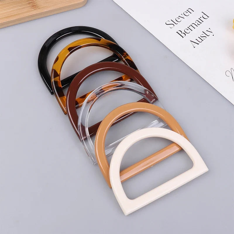 2Pcs D-Shape Bag Handles – DIY Purse & Crochet Bag Handles