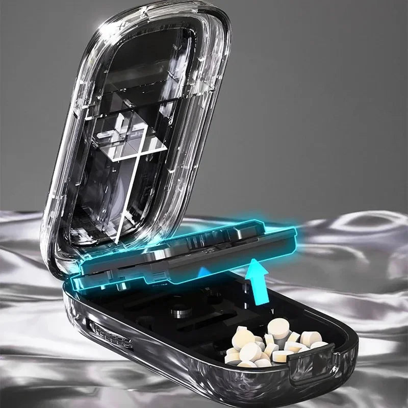 Multi-Functional Pill Cutter & Storage Box | 1/4, 1/3, 1/2 Split